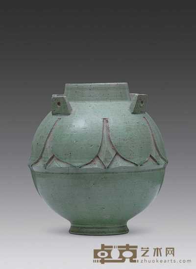 隋代 青釉四系罐 高17cm